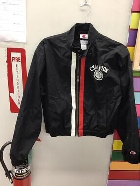 Champion women’s crop moto jacket size XS black new from target